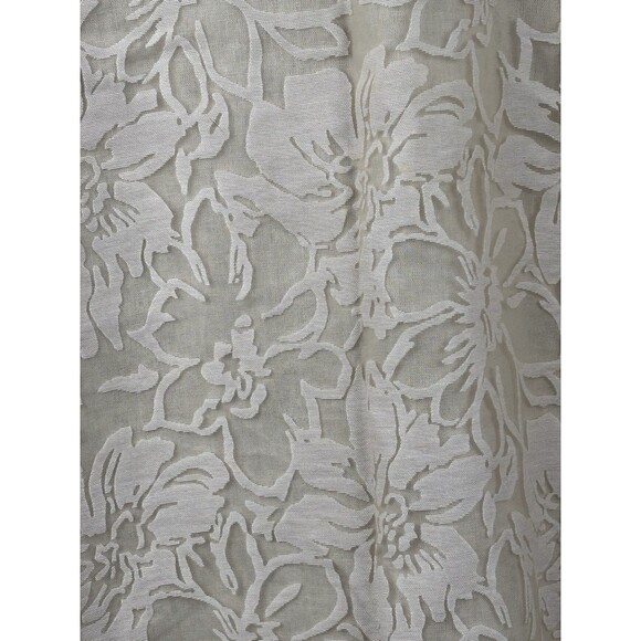 Simply Noelle Jacket Women S/M 8-10 Beige Linen Lace Ruffle Hem Rivet Button - Picture 12 of 13